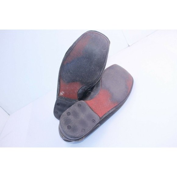 Aldo Mens Black Rugged Leather Loafers Slip On Casual Shoes Size US 9.5 Eur 43 - Picture 5 of 5